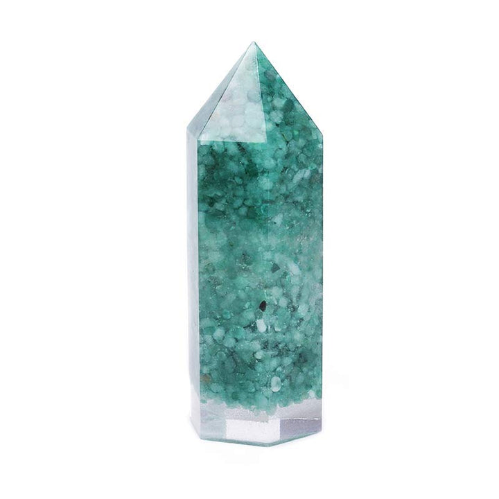 Decoración de protección de chakras con cristales naturales. 