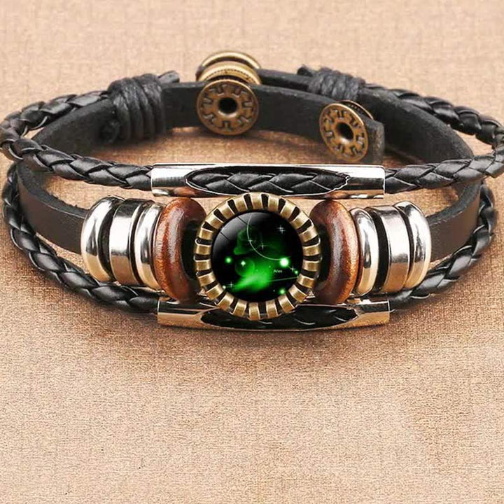 Pulsera retro del zodiaco Olivenorma