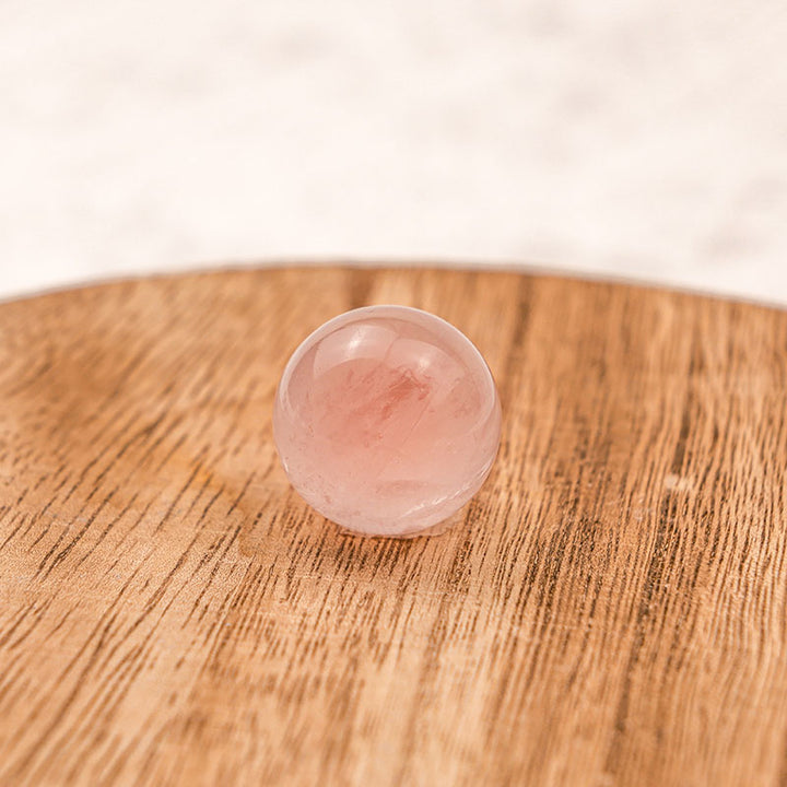Esfera de cristal de amor profundo de cuarzo rosa Olivenorma