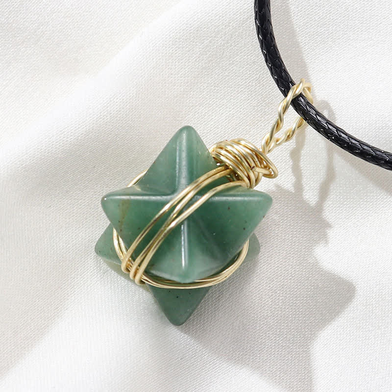 VEHÍCULO DE LUZ DIVINA - Collar Merkaba de Cristal 