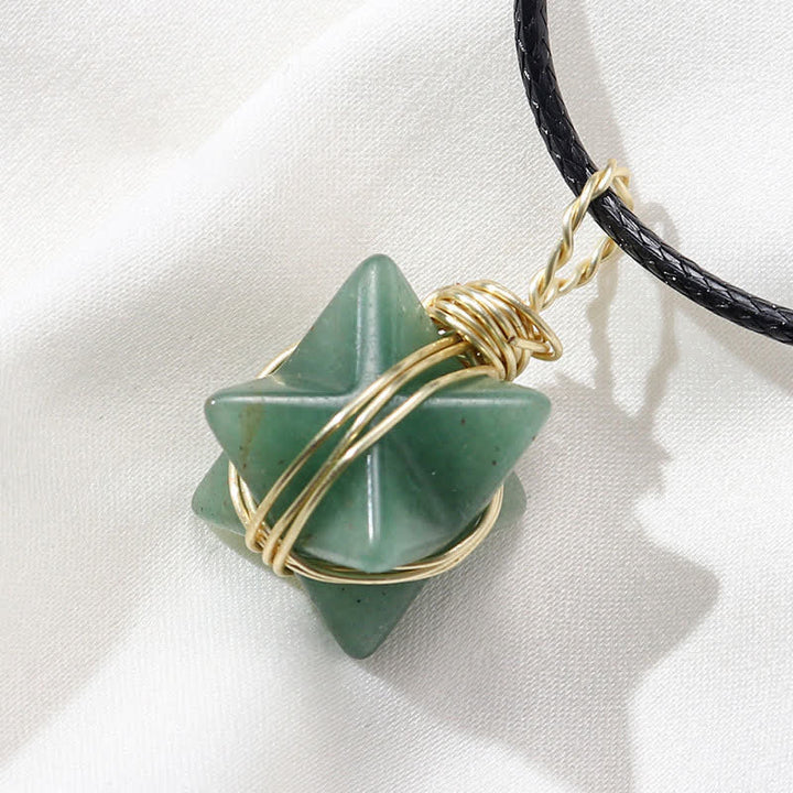 VEHÍCULO DE LUZ DIVINA - Collar Merkaba de Cristal 