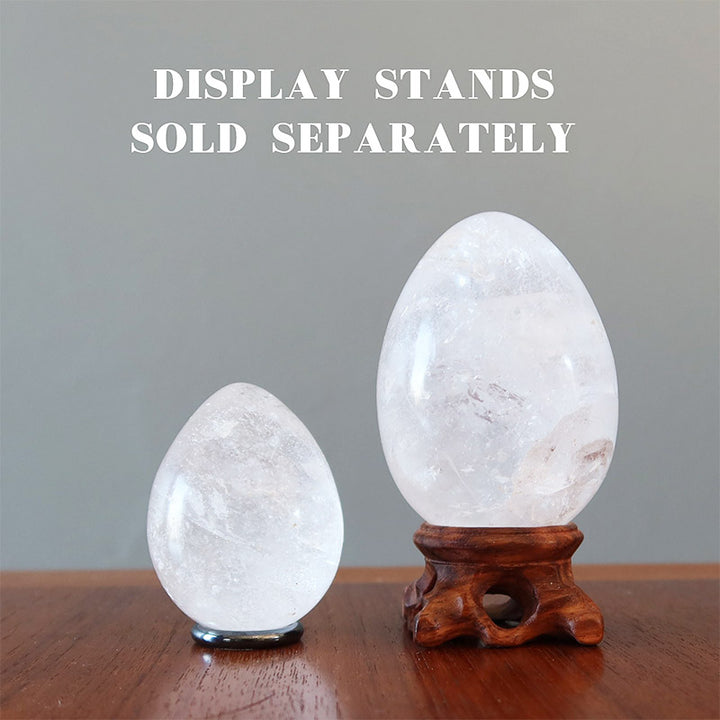 Huevo de cristal de cuarzo transparente Milagro de la vida para Pascua