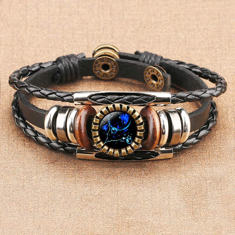 Pulsera retro del zodiaco Olivenorma