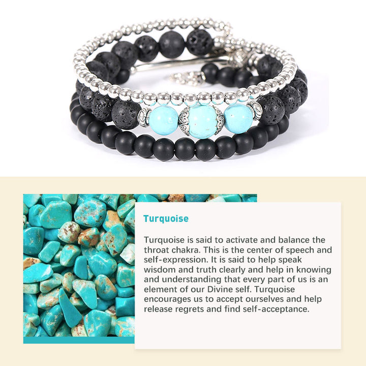 Pulsera de piedra protectora de cristal natural