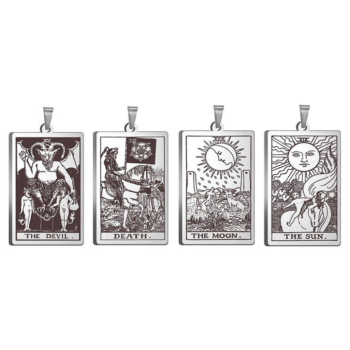 Collares de tarot de acero inoxidable de Olivenorma