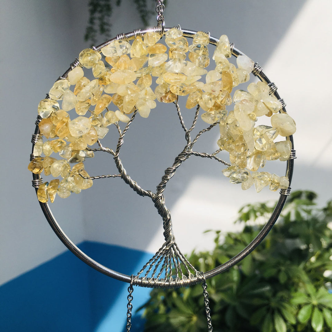Adorno colgante de mariposa del árbol de la vida de Olivenorma 