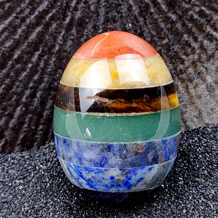 Huevo de cristal del espíritu creativo del chakra de Pascua de Olivenorma