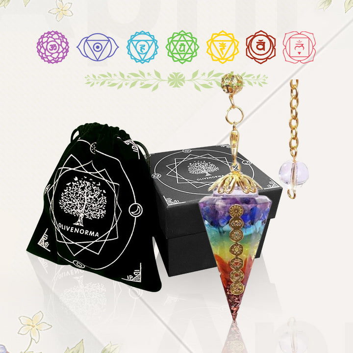 Péndulo de adivinación Olivenorma Chakra Orgone