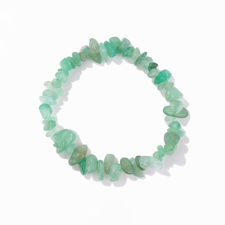 Pulsera de grava irregular natural colorida de Olivenorma 