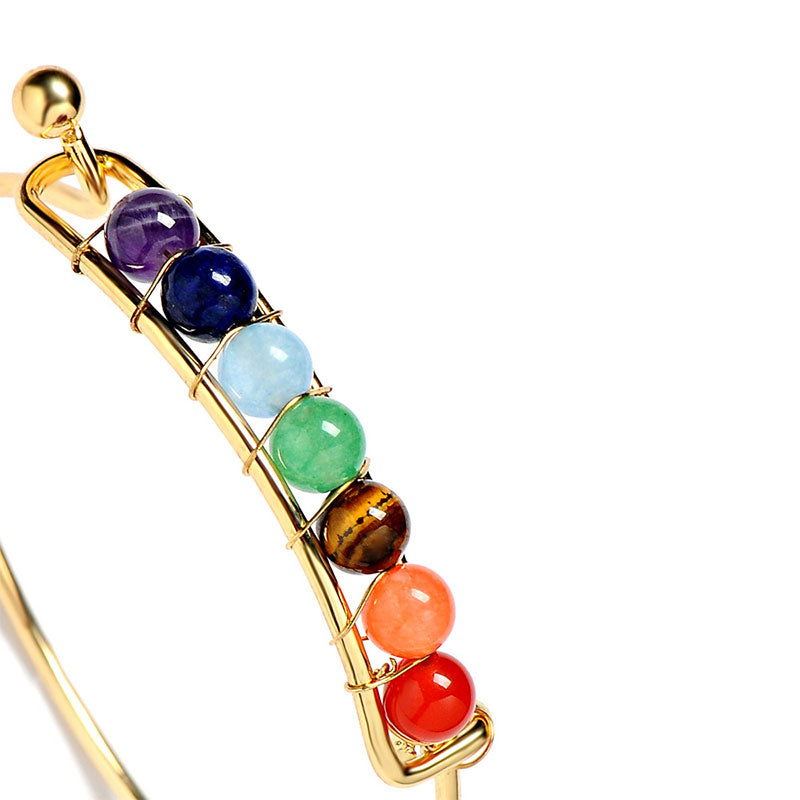 Pulsera de sanación de chakras con orgón de Olivenorma 