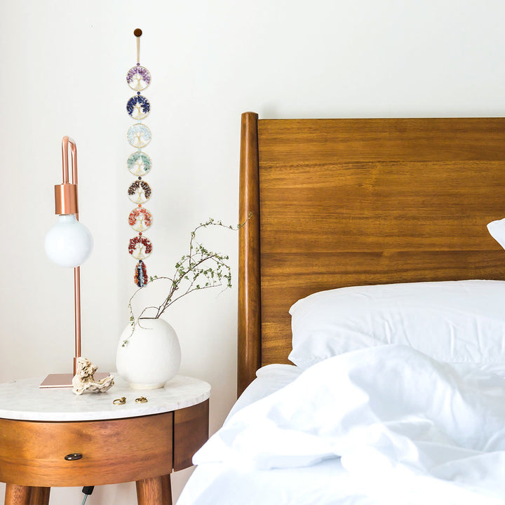Decoración de pared con el árbol de la vida de los 7 chakras de Olivenorma