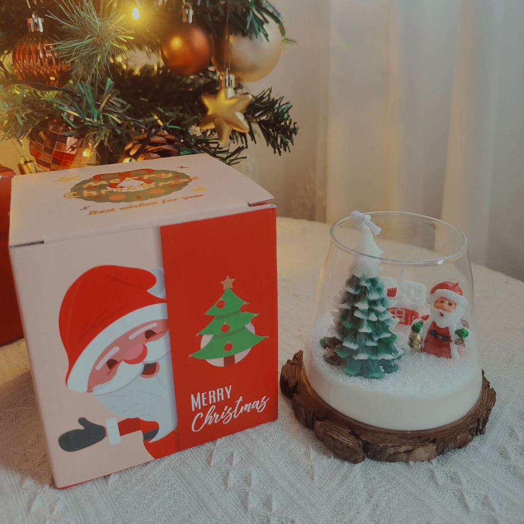 Vela decorativa navideña de Santa Claus de Olivenorma 
