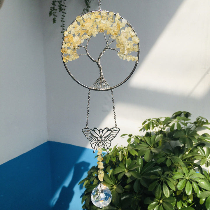 Adorno colgante de mariposa del árbol de la vida de Olivenorma 