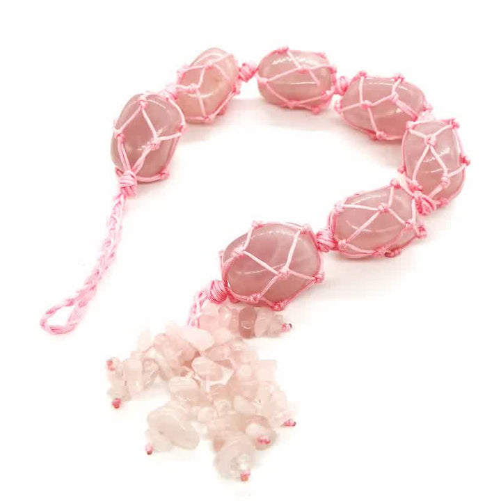 Borla decorativa de meditación con piedra Reiki para la curación de los 7 chakras de Olivenorma