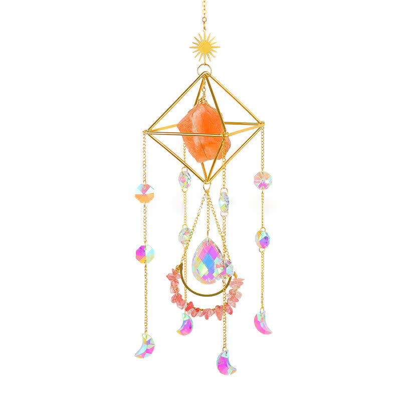 Adorno de piedra preciosa atrapasol de cristal Rainbow Maker de Olivenorma 