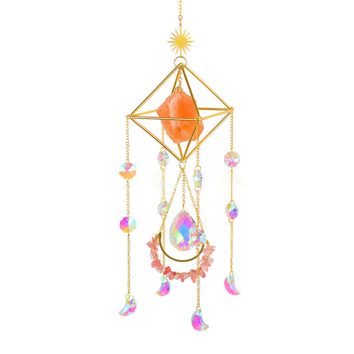 Adorno de piedra preciosa atrapasol de cristal Rainbow Maker de Olivenorma 