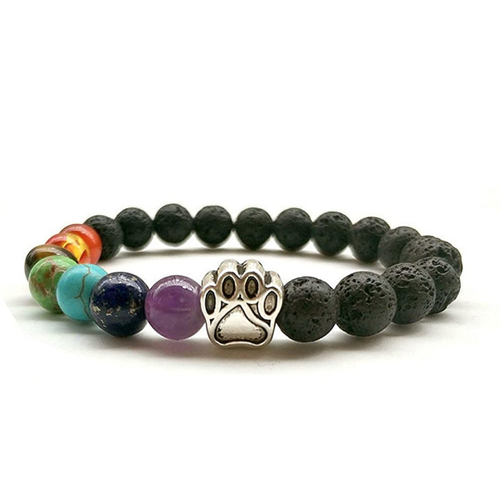 Collar de piedra de lava Olivenorma para proteger los chakras