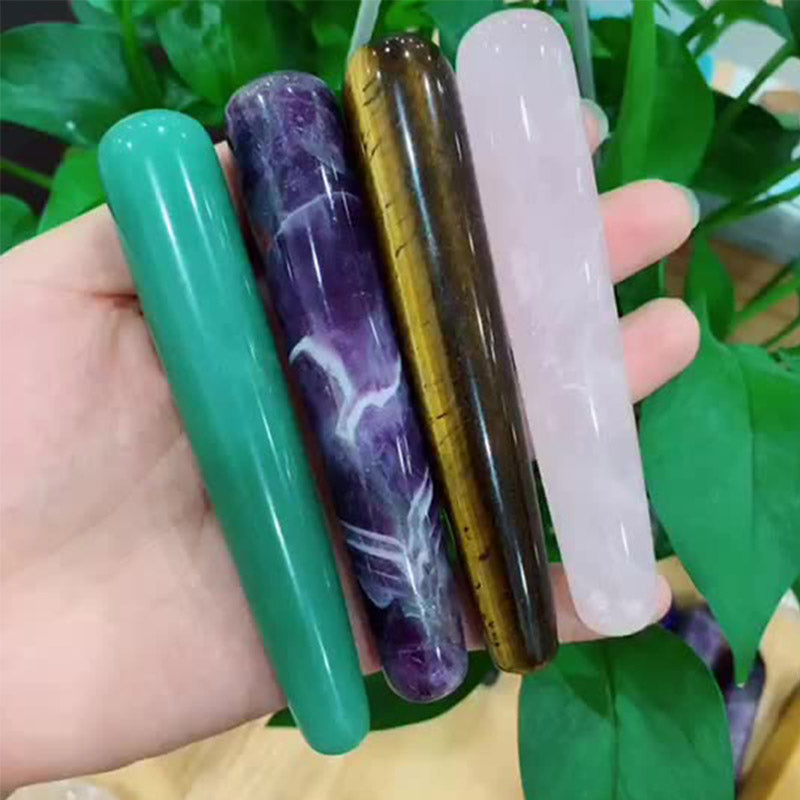Varitas de cristal curativas con cristales naturales Olivenorma