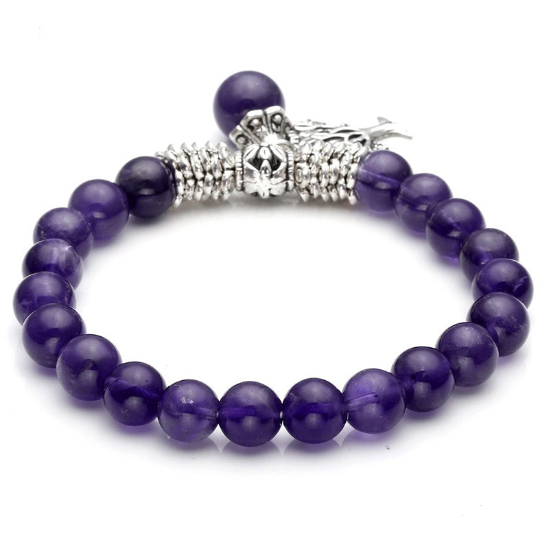 Pulsera de árbol de la vida de cristal natural