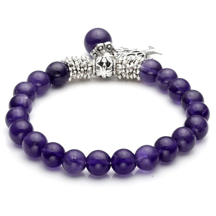 Pulsera de árbol de la vida de cristal natural