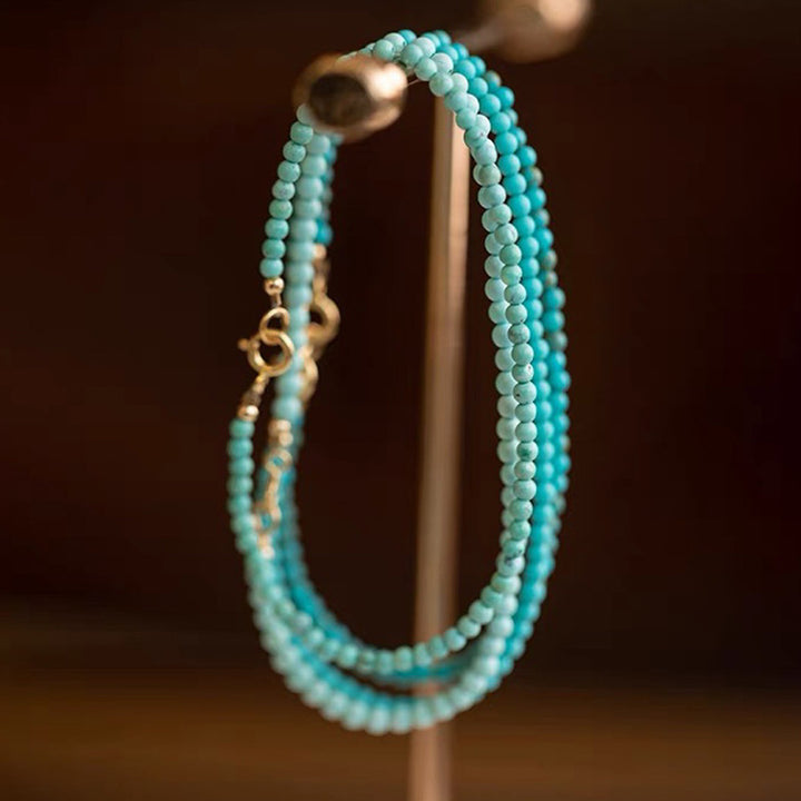 Pulsera de piedra preciosa turquesa protectora Tranquil Energy