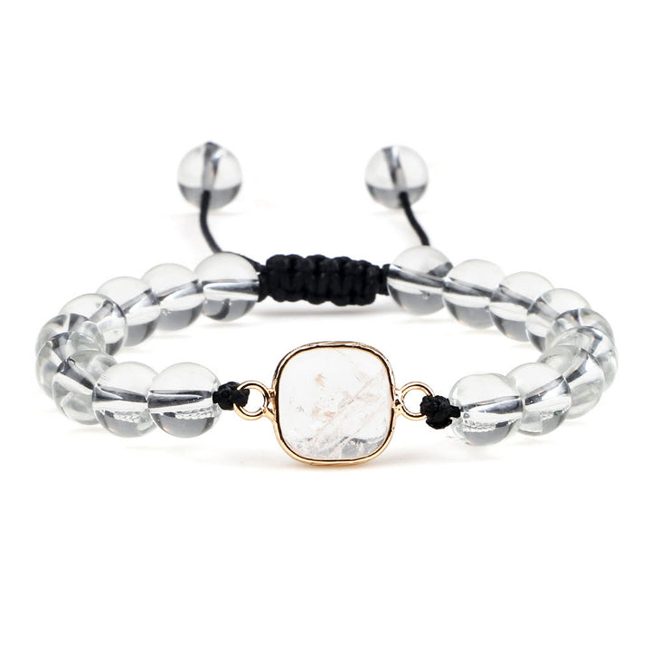 Pulsera de cuentas de opalita con piedra de ojo de gato de Olivenorma