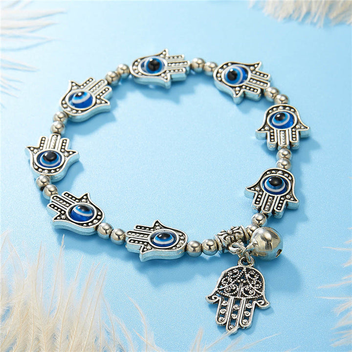 Pulsera de circón epoxi con colgante de ojo turco y ojo malvado de Olivenorma
