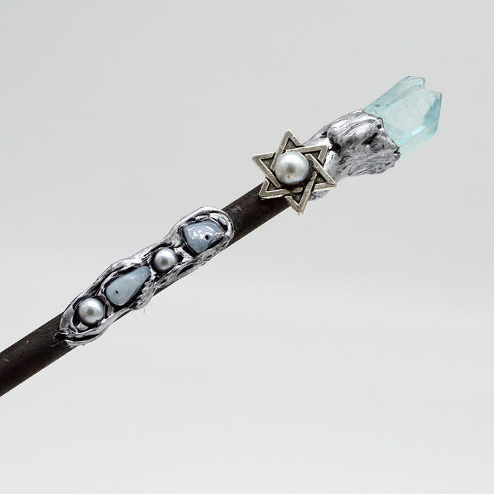 Varitas de cristal de hada de la luna, el sol y la estrella de Olivenorma