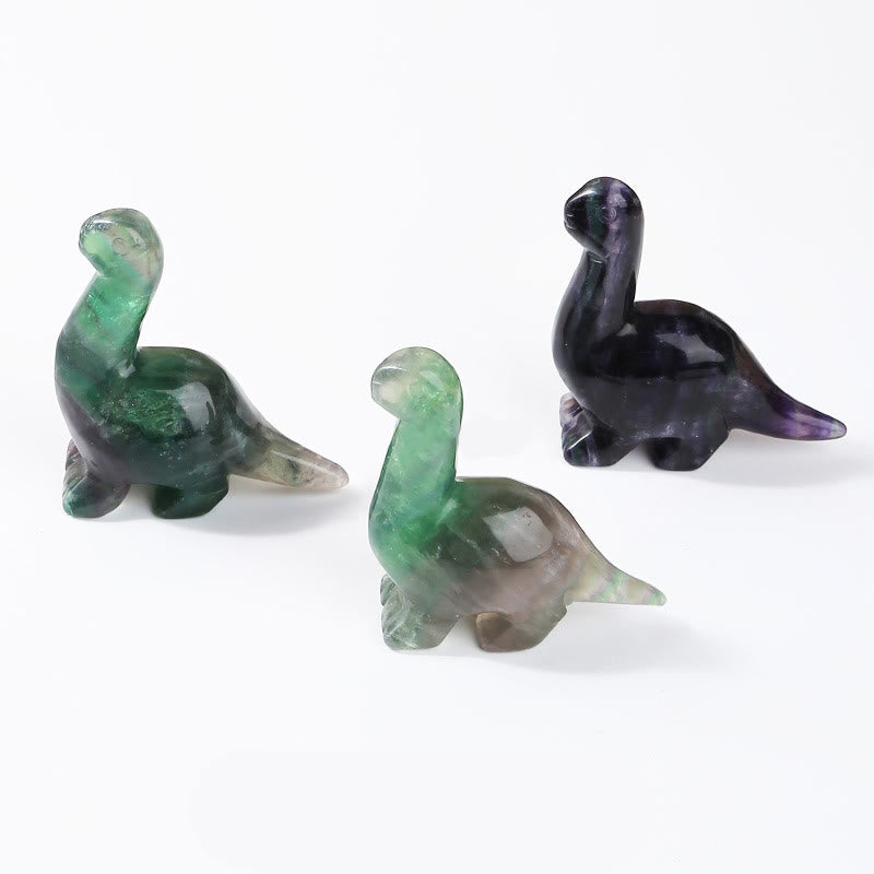 Adorno para el hogar con forma de dinosaurio de cristal de 2,5 pulgadas de Olivenorma