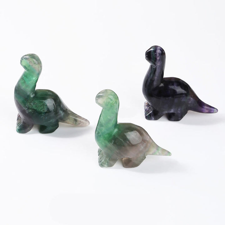 Adorno para el hogar con forma de dinosaurio de cristal de 2,5 pulgadas de Olivenorma