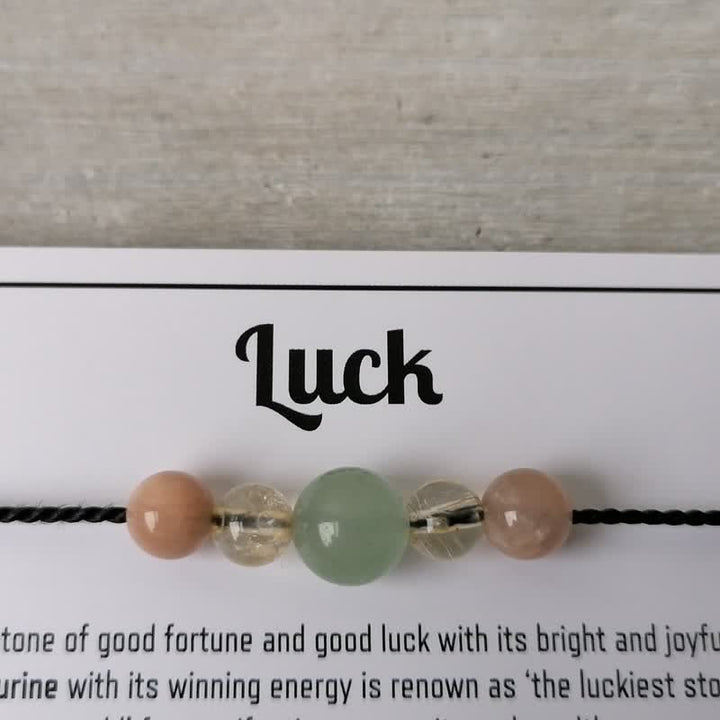 Pulsera de cristal con cuentas curativas mágicas de Olivenorma