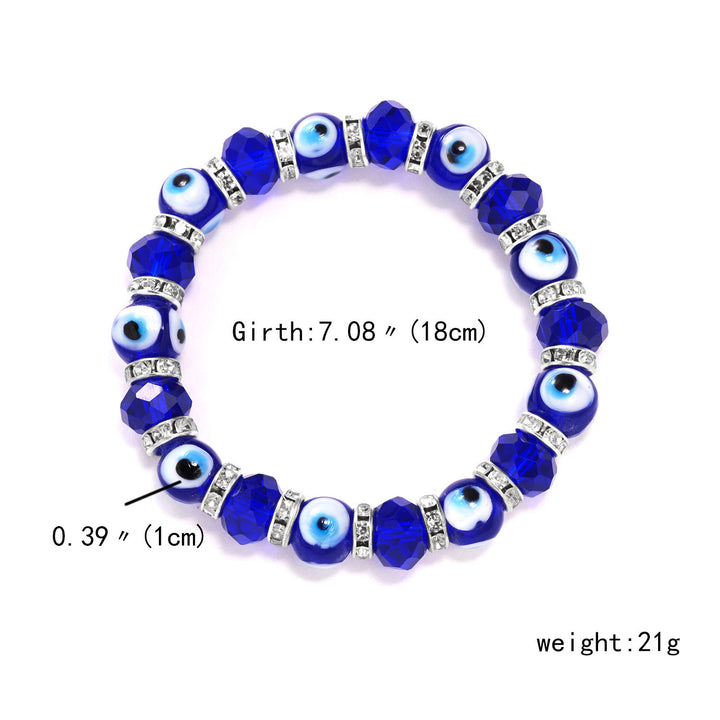 Pulsera de circón epoxi con colgante de ojo turco y ojo malvado de Olivenorma