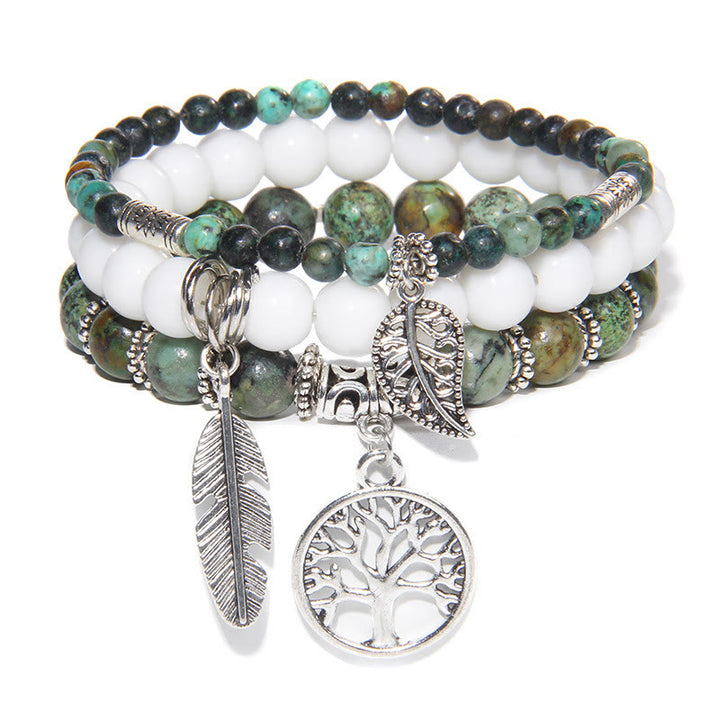 Juego de 3 pulseras con el árbol de la vida "Momentos de sanación de la naturaleza" de Olivenorma 