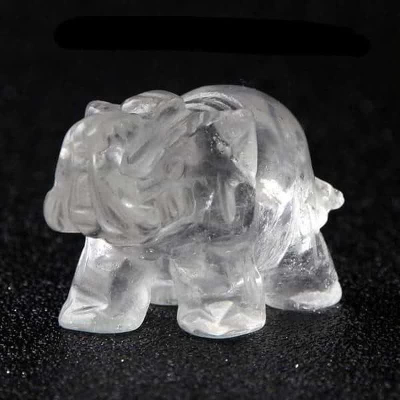 Figuras de elefantes de Reiki de Olivenorma, decoración con piedras preciosas