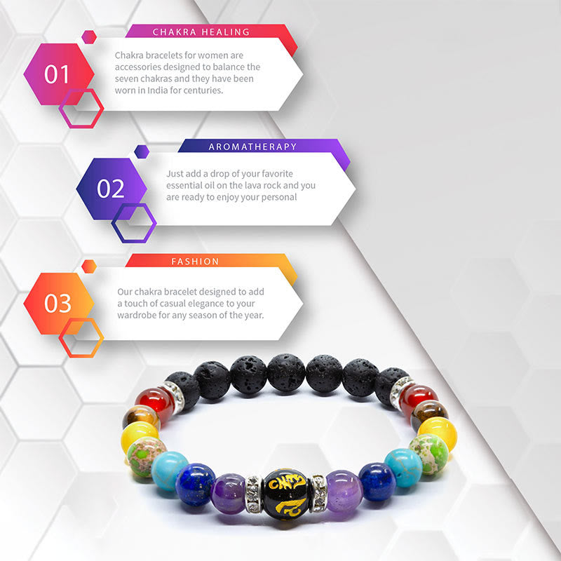 Pulsera de cristales naturales para aliviar la ansiedad de Olivenorma 