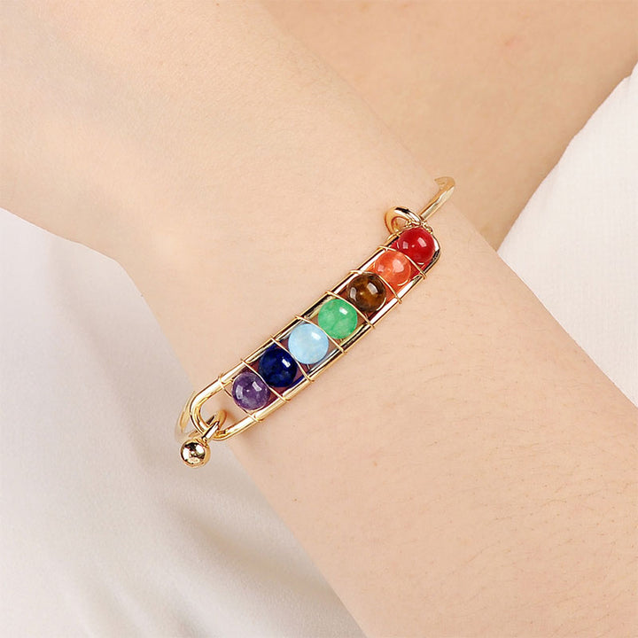 Pulsera de sanación de chakras con orgón de Olivenorma 