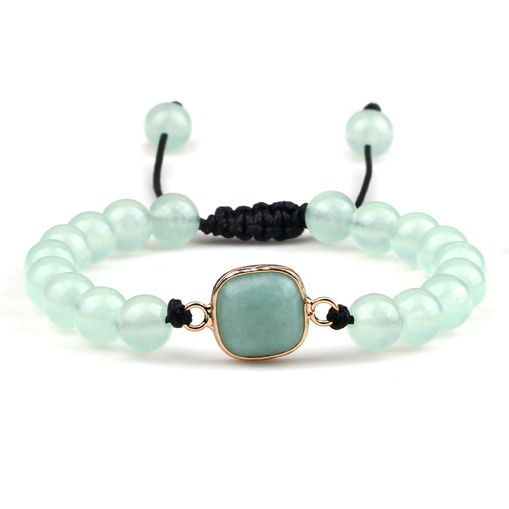 Pulsera de cuentas de opalita con piedra de ojo de gato de Olivenorma