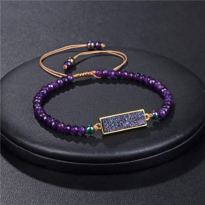 Pulsera de cristal natural facetado Olivenorma 