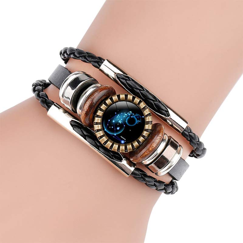 Pulsera retro del zodiaco Olivenorma