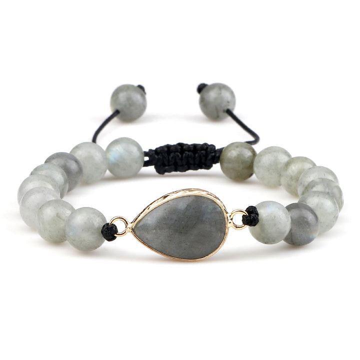 Pulsera de cuentas de opalita con piedra de ojo de gato de Olivenorma