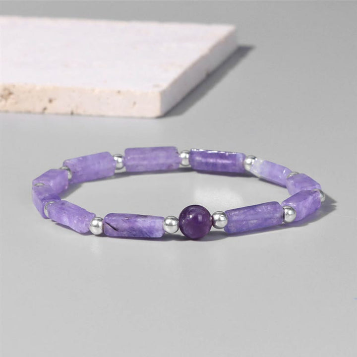 Pulsera adelgazante purificadora corporal de amatista natural de Olivenorma 
