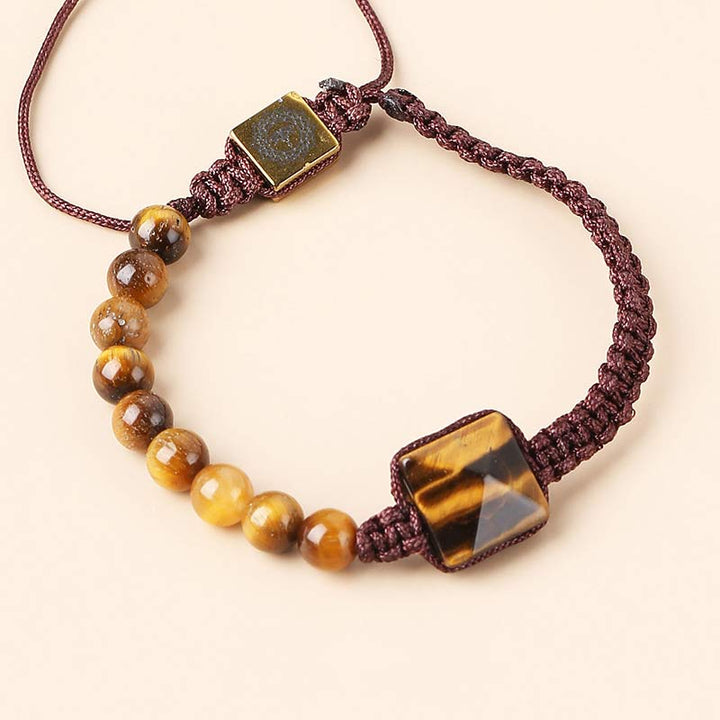 Pulsera protectora de ojo de tigre natural