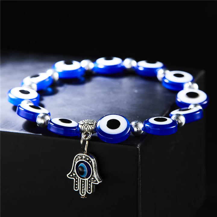 Pulsera de circón epoxi con colgante de ojo turco y ojo malvado de Olivenorma