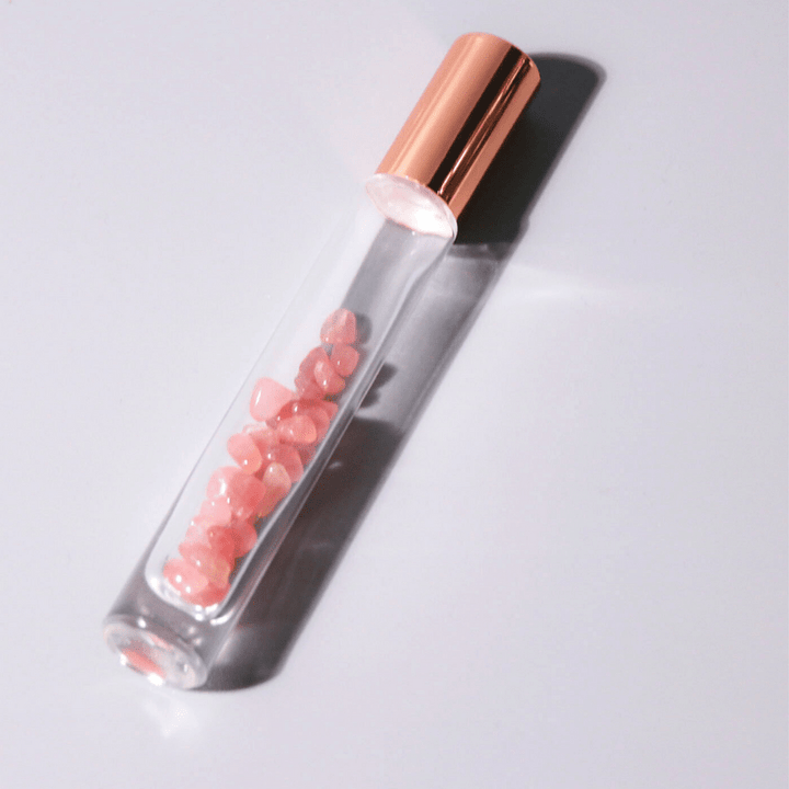 Botella de aceite esencial en roll-on de Olivenorma con decoración de cristal