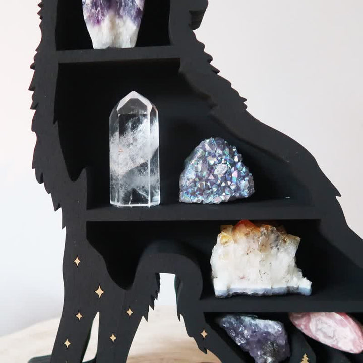 Estantería de cristal con forma de lobo hecha a mano de Olivenorma