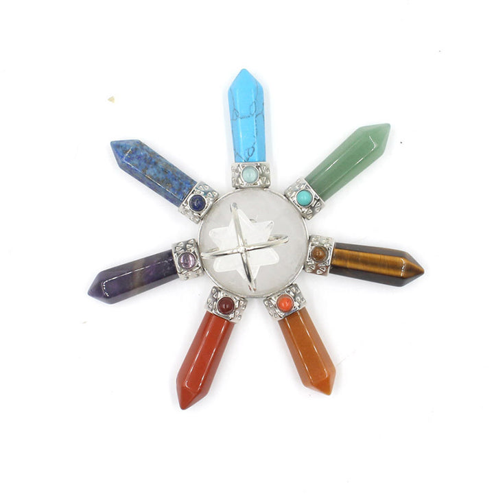 Decoración de chakras con cristales naturales de Olivenorma