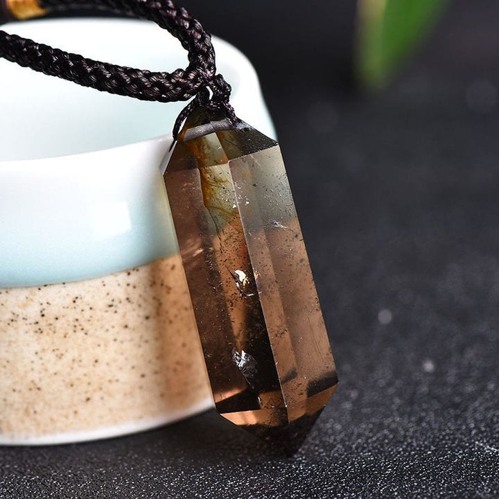 Collar curativo de amatista de cristal natural de Olivenorma