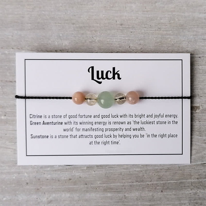 Pulsera de cristal con cuentas curativas mágicas de Olivenorma