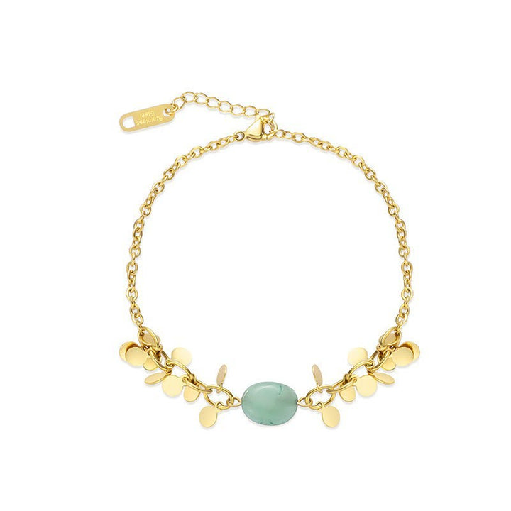 Juego de pulseras apilables con estrellas de turquesa natural de Olivenorma 