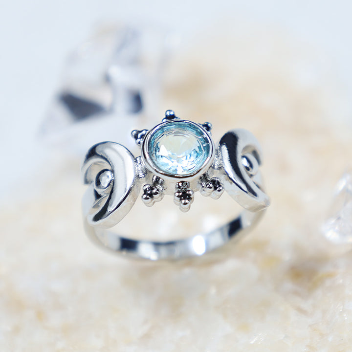 Anillo de la diosa de la luna mística de Olivenorma